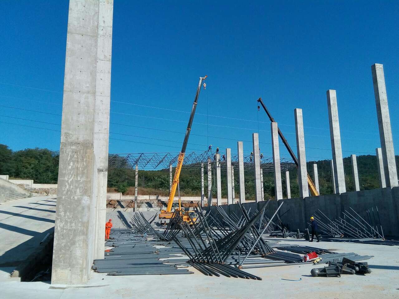 保山搅拌站网架